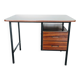 Vintage desk in formica, wood and metal