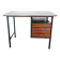 Vintage desk in formica, wood and metal