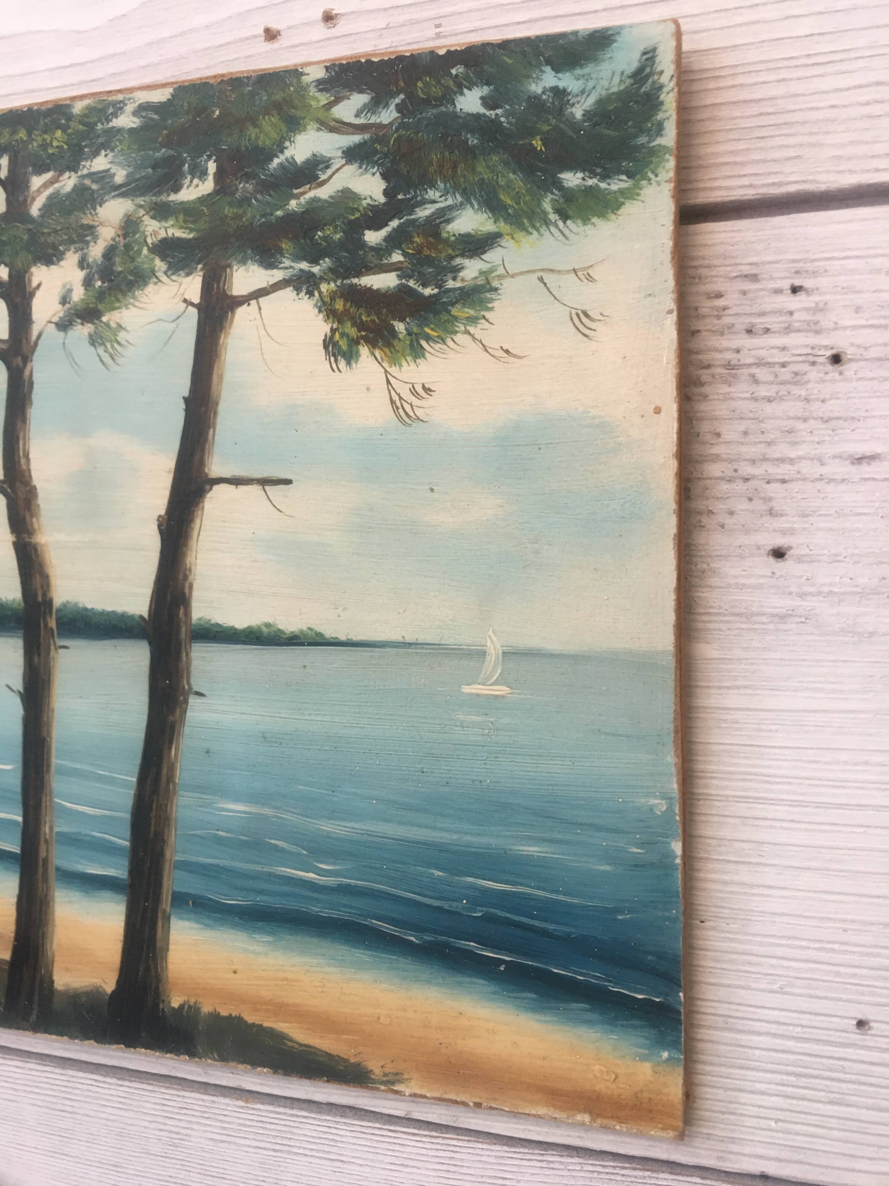 Seaside painting
