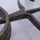 German Brutalist Iron Candleholder, 1960s