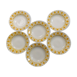 6 assiettes Lys Diguoin Sarreguemines