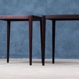Set of two side tables made of rosewood by Kurt Østervig, produced by Jason Møbler, Denmark.