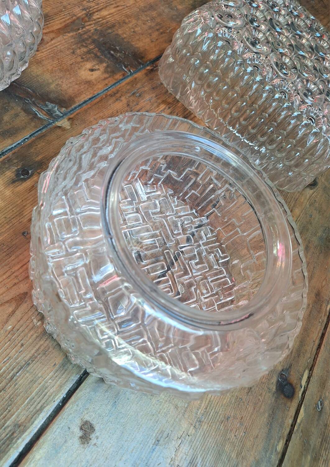 Lot de 8 plafonniers vintage, luminaires anciens, appliques