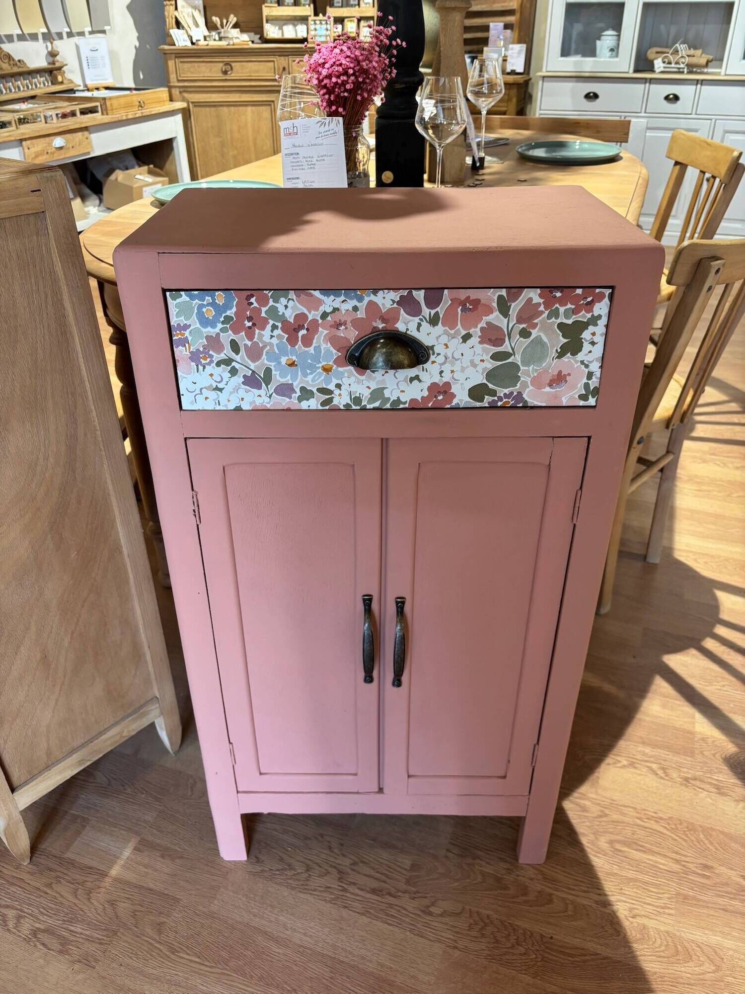 Blush pink accent furniture