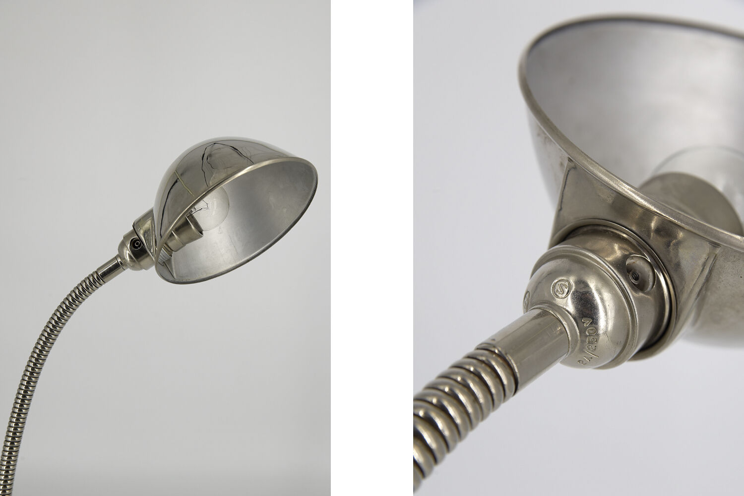 Vintage Scandinavian Chrome Desk Lamp, 1960s