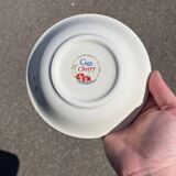 Gien earthenware bowl with cherry decor