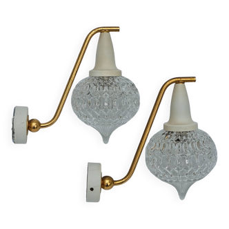 Pair of vintage wall lights 1950