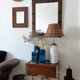 Mid-Century Spanish Wood Wall Mirror– Castilian Style, 1950s