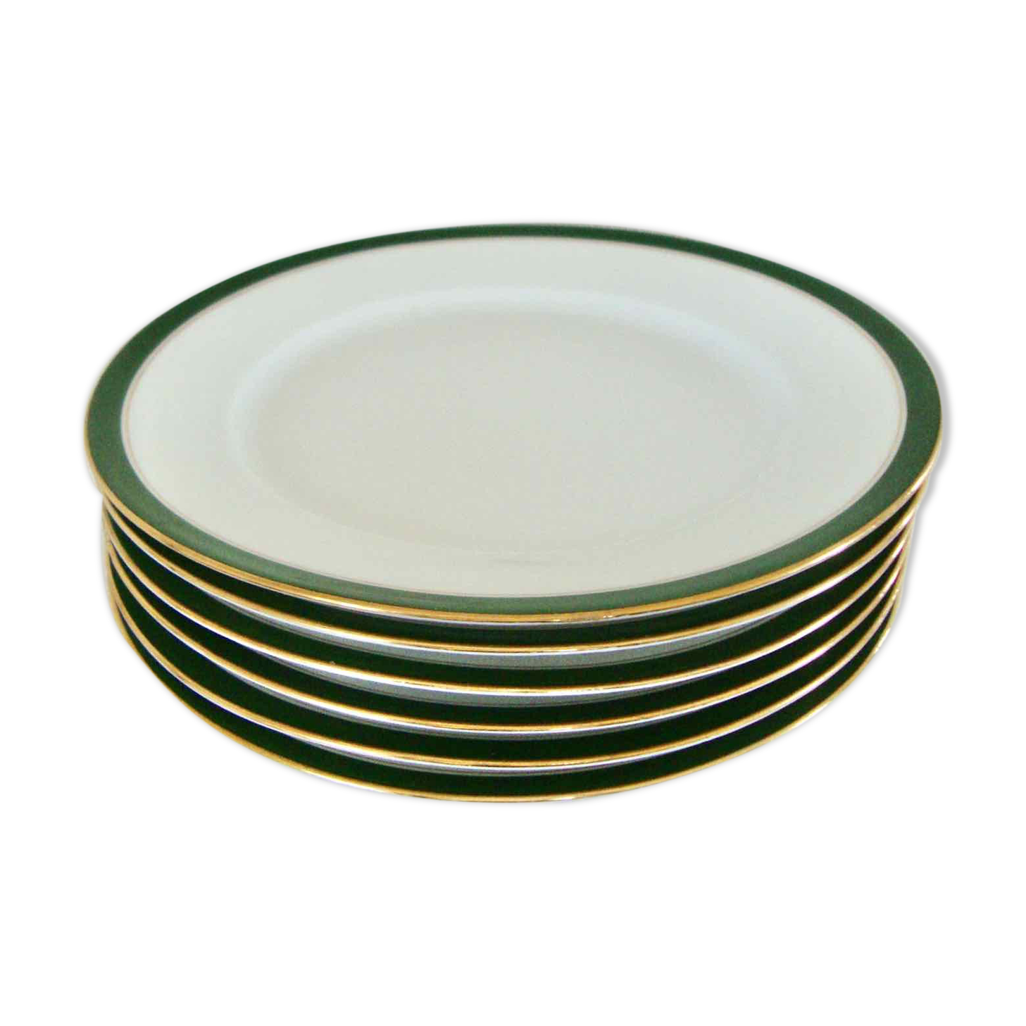 Set of 6 plates for dessert 40s