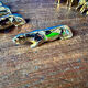 Set of 12 animal knife rests. Sandoz design. Art Deco.