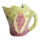 Rare vintage Italian majolica pitcher or jug in the shape of a fig.