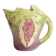 Rare vintage Italian majolica pitcher or jug in the shape of a fig.