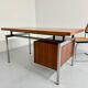 Teak and metal desk designed by George Frydman Efa 1960s vintage