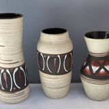 Three West German ceramic vases