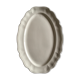 Sarreguemines ivory dish with oval godrons 38cm