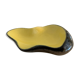 Yellow and black ceramic ashtray