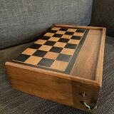 Jeu de jacquet backgammon ancien en bois