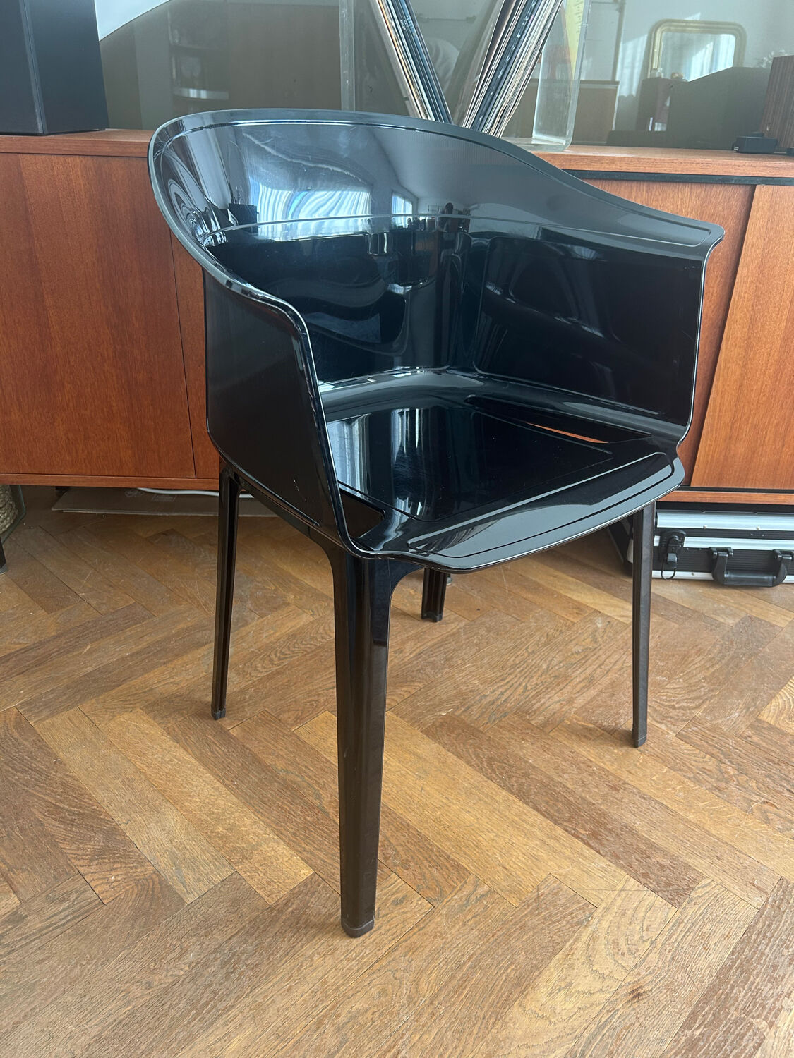 Black "Papyrus" armchair designed by Ronan and Erwan Bouroullec vintage