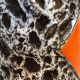 Vase Vallauris from the 60s in fat lava from the Vaucourt workshop, XXth