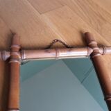 Bamboo mirror 47x41 cm