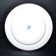 Sarreguemines round plate CARMEN blue butterfly dragonfly earthenware ironstone