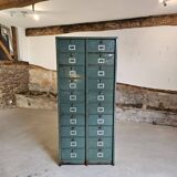 Clamshell furniture / Industrial metal furniture with two Strafor columns