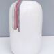 White Ceramic Vase with Hand Painted Details by Ambrogio Pozzi,