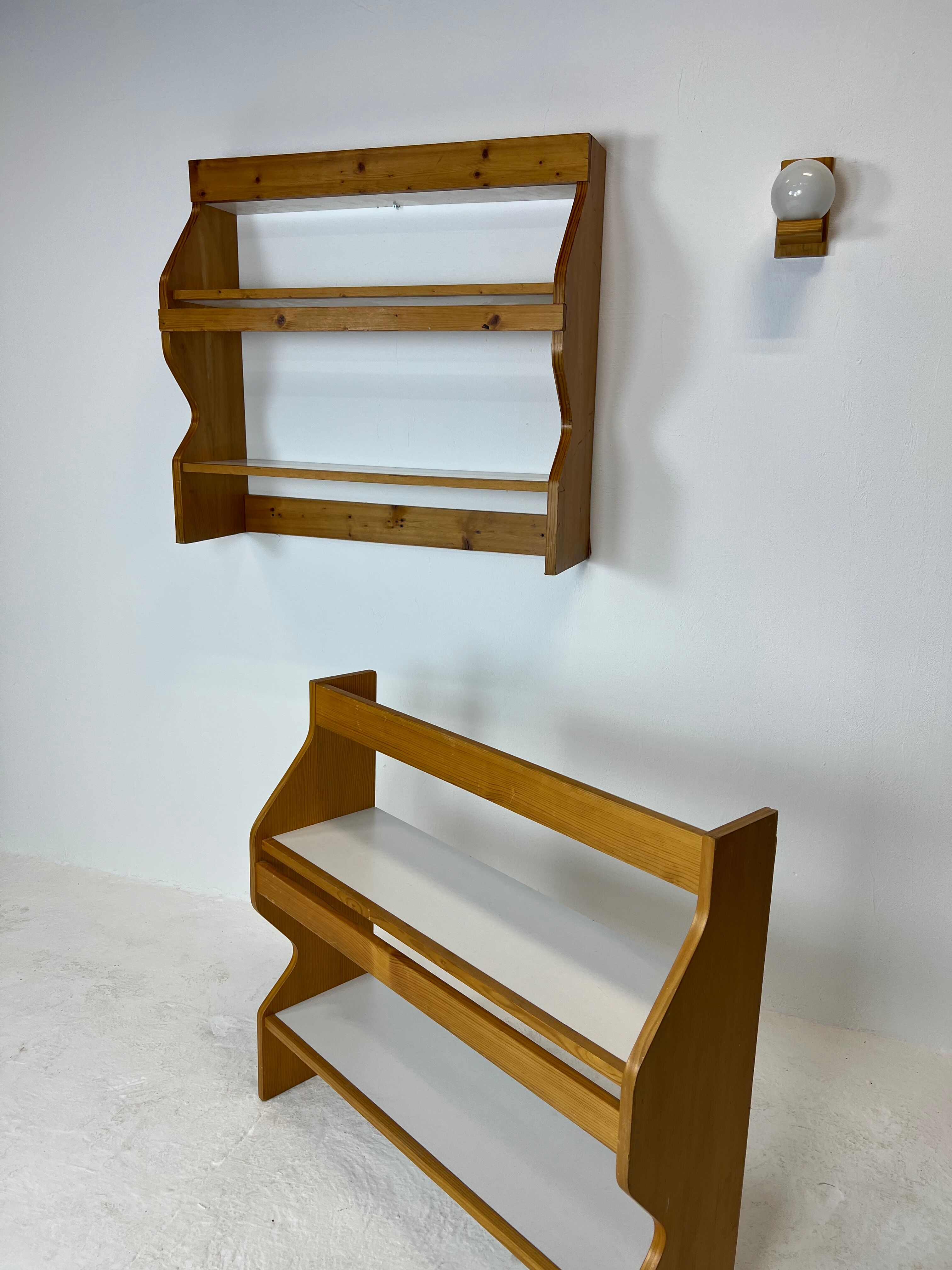 Duo of shelves by Charlotte Perriand