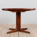 Skovby rosewood extendable table with 2 leaves, Denmark 1970s