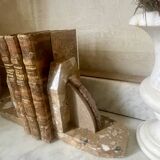 Pair of Art Deco marble bookends