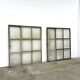 Old steel workshop skylight with opening.