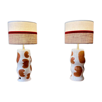 "Initial" SPOT x ATOME ceramic lamp pair - 2026 (Havana)