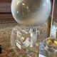Space age clear lucite table lighter, Italy 1970s