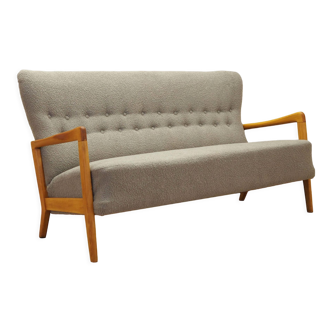 Beech sofa, Danish design, 1960s, designer: Soren Hansen, manufacturer: Fritz Hansen