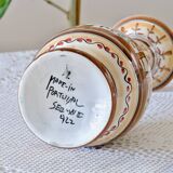 Large hand-painted artisanal vase from Coimbra