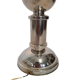 Three vintage bedside lamps in silver