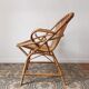 Trio de fauteuils rotin vintage