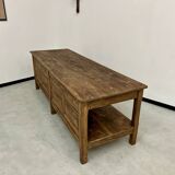 Comptoir ancien, table drapière des années 50