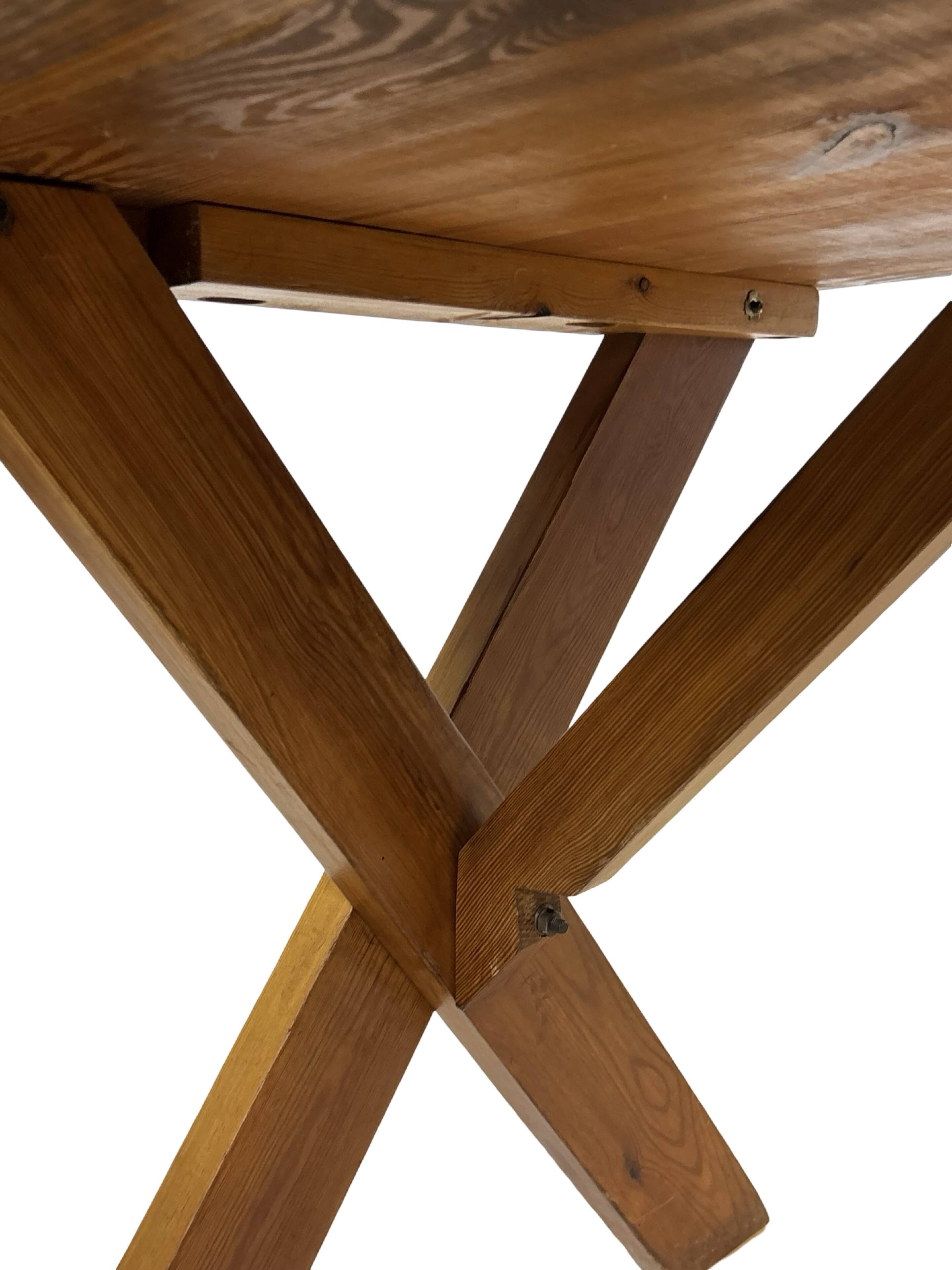 Vintage Dining Table Pinewood 60's Minimalist Dining Table
