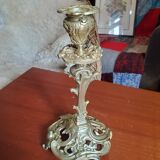 Bougeoir en bronze d'or