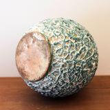 Ball vase in glazed stoneware La Charentaise