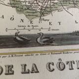 Old map of the Cévennes and GOLD Côtes d'Or