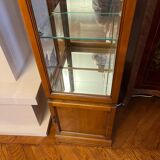 Cherry wood display cabinet