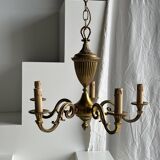 Lustre classique doré à 5 bras de lumière