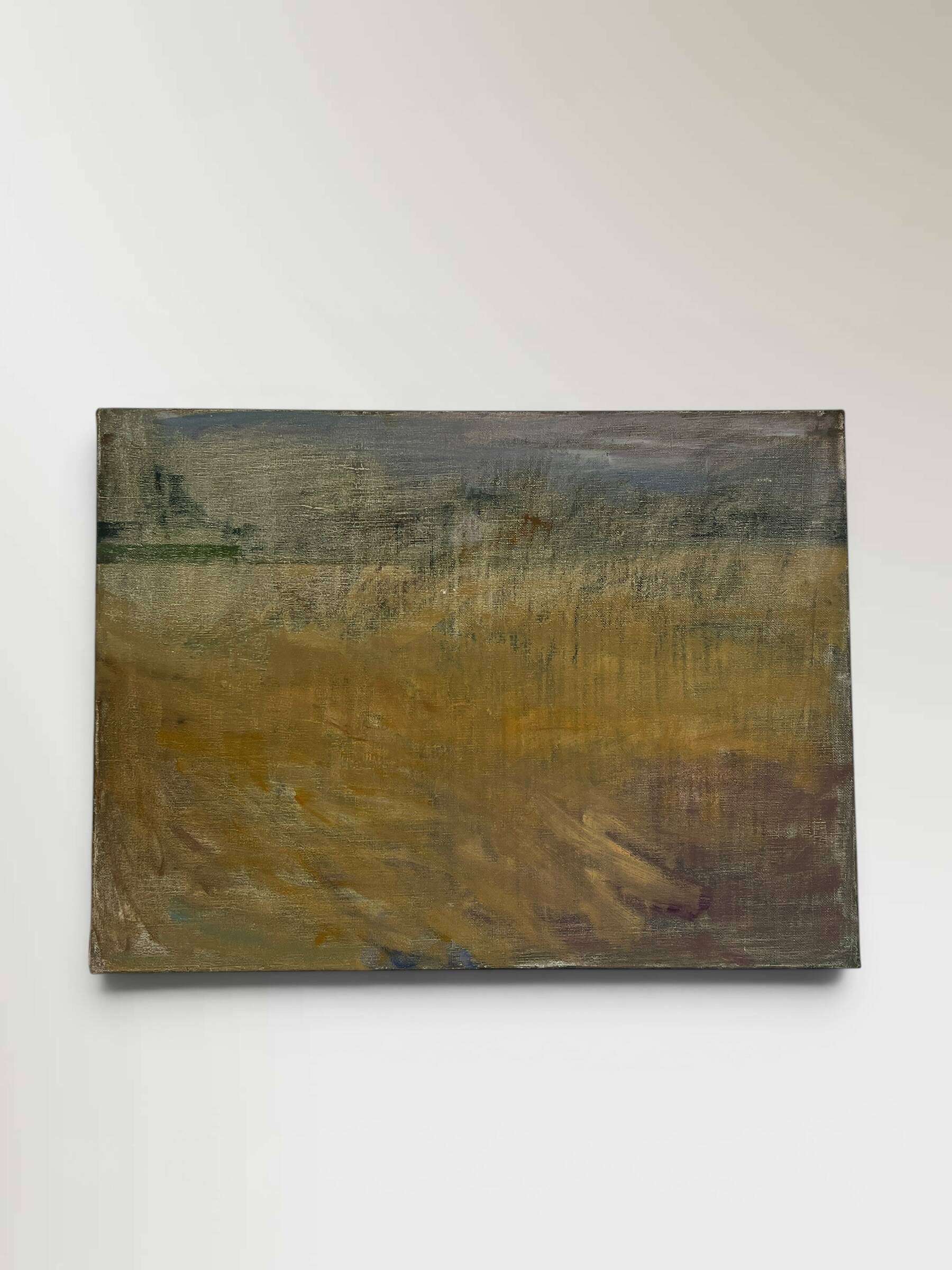 Tableau abstrait sur toile, technique mixte vers 1970