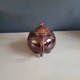 Brown porcelain elephant teapot