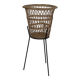 Woven wicker basket/tripod basket