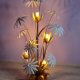 Vintage floral floor lamp hans kogl