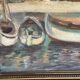 Original Swedish Oil on Panel – “Village and Harbour” by G. Fogler – Signed – Vintage & Framed – 49 × 39 cm (19.2" × 15.3")