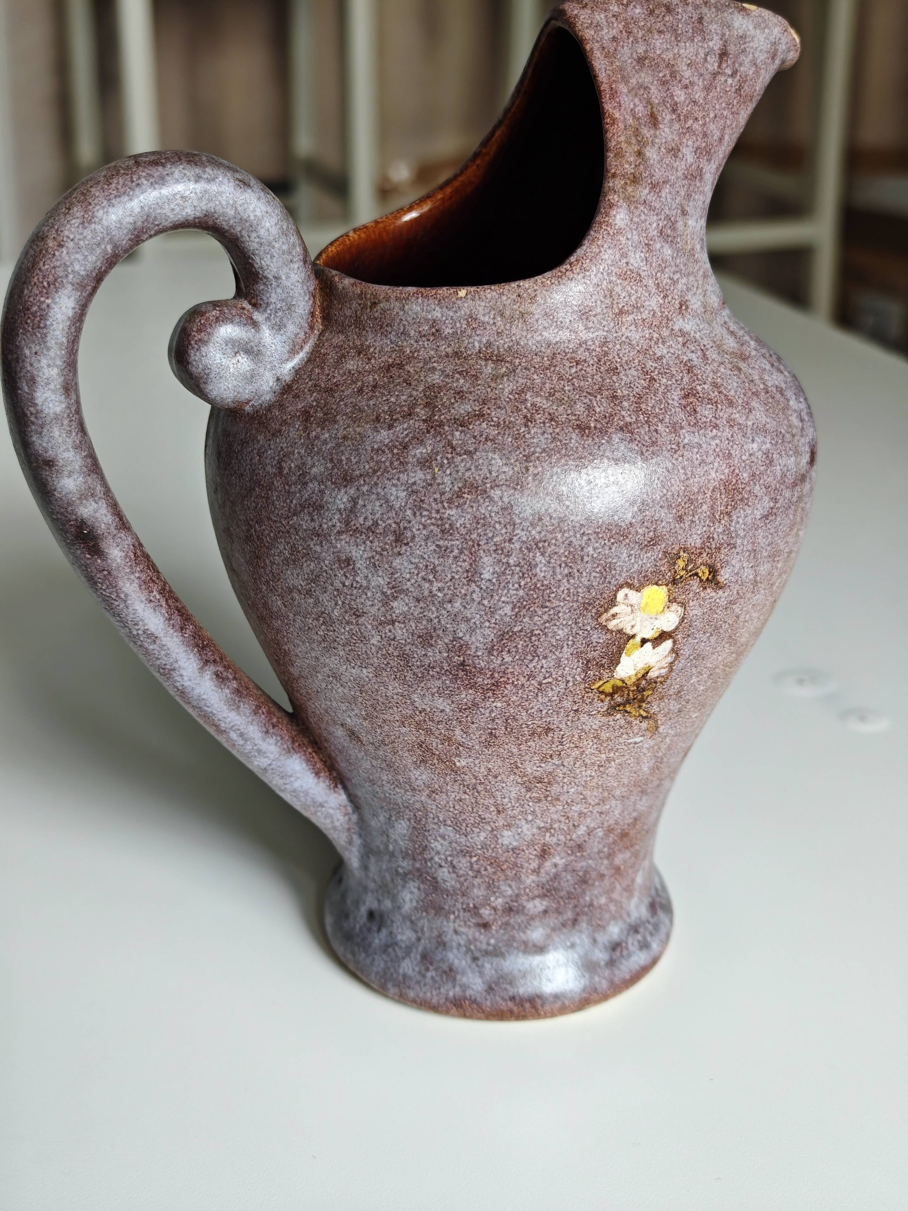 Musarra Vallauris ceramic carafe - French vintage